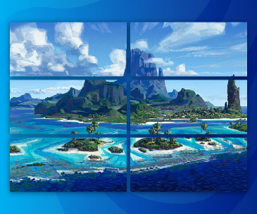 Amazing Island View on LCD Video Wall