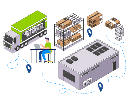 Computer Operator Managing the supply chain